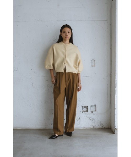 STYLEMIXER(スタイルミキサー)の「パネルフォルムカーディガン 秋服(カーディガン/ボレロ・レディース・オレンジ/アイボリー/ブラック・FREE)」の18枚目の写真