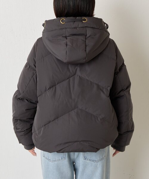 セール】【ロング/ショート2種類着回せる】ハトメフードダウン（ダウン