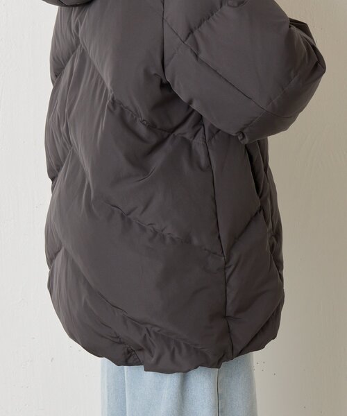 セール】【ロング/ショート2種類着回せる】ハトメフードダウン（ダウン