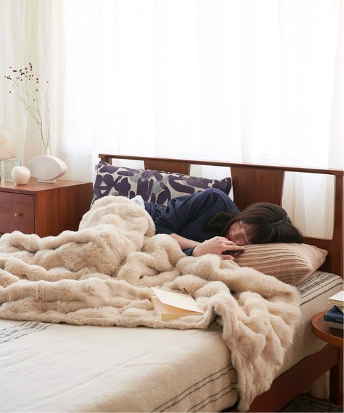 FUR BLANKET L 146X200 フェイクファー ブランケット（ブランケット