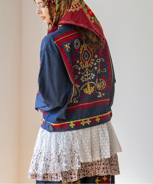 チャイハネ(チャイハネ)の「【チャイハネ】サリレアミニスカート(スカート・レディース・ブラック/マスタード/ピンク/ホワイト・FREE)」の5枚目の写真