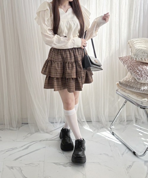 frunco(フランコ)の「【ZOZO限定】ルーズフィットフリルブラウス(シャツ/ブラウス・レディース・ホワイト/ブラック・FREE)」の11枚目の写真