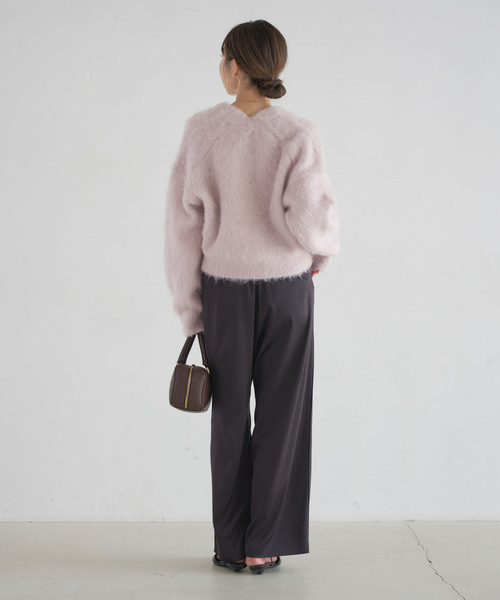 アルパカミックスシャギーカーデ（カーディガン/ボレロ）｜NOBLE