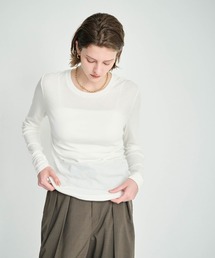 N.O.R.C | コットンシアーロングスリーブトップス(Tシャツ/カットソー)