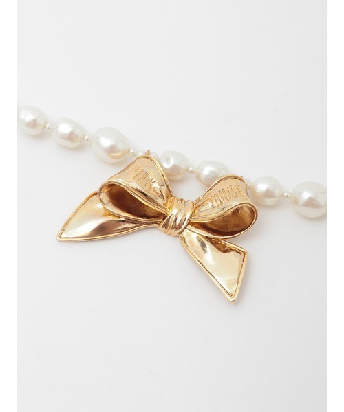 リボンモチーフ使いパールチェーンベルト リボンモチーフ使いパールチェーンベルト（ベルト）｜PINK HOUSE