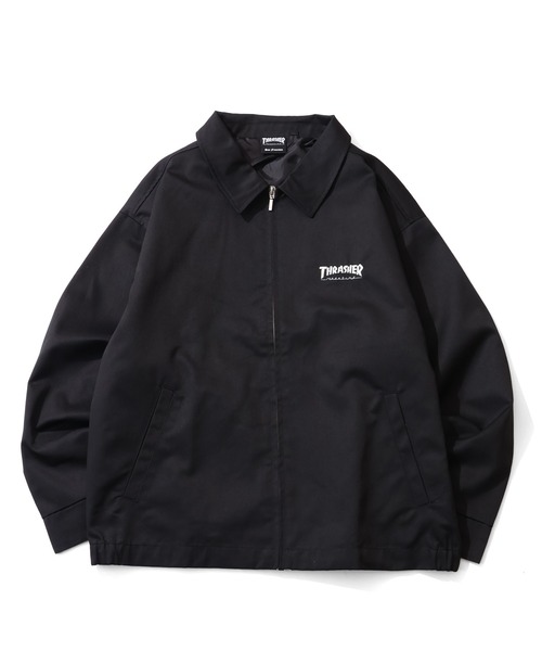 THRASHER(スラッシャー)の「【THRASHER/スラッシャー】T/Cツイル ジップアップブルゾン(ブルゾン・メンズ・ベージュ/ダークグリーン/ブラック・M/L/XL)」の4枚目の写真