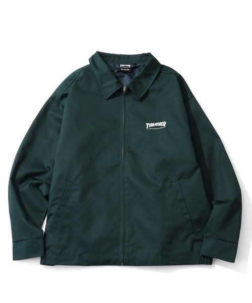 THRASHER(スラッシャー)の「【THRASHER/スラッシャー】T/Cツイル ジップアップブルゾン(ブルゾン・メンズ・ベージュ/ダークグリーン/ブラック・M/L/XL)」の7枚目の写真