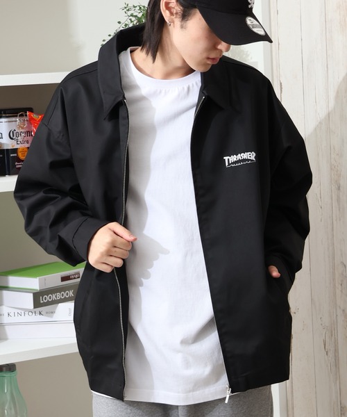 THRASHER(スラッシャー)の「【THRASHER/スラッシャー】T/Cツイル ジップアップブルゾン(ブルゾン・メンズ・ベージュ/ダークグリーン/ブラック・M/L/XL)」の17枚目の写真