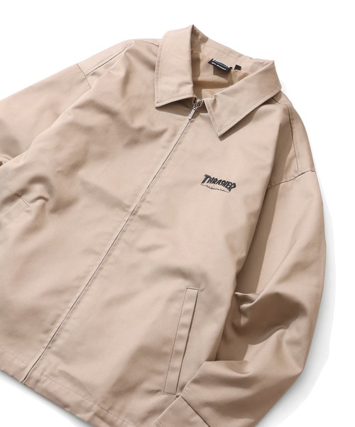 THRASHER(スラッシャー)の「【THRASHER/スラッシャー】T/Cツイル ジップアップブルゾン(ブルゾン・メンズ・ベージュ/ダークグリーン/ブラック・M/L/XL)」の15枚目の写真