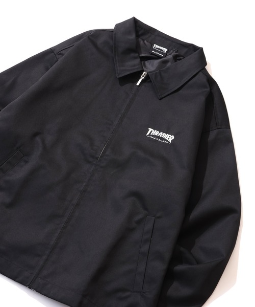 THRASHER(スラッシャー)の「【THRASHER/スラッシャー】T/Cツイル ジップアップブルゾン(ブルゾン・メンズ・ベージュ/ダークグリーン/ブラック・M/L/XL)」の14枚目の写真