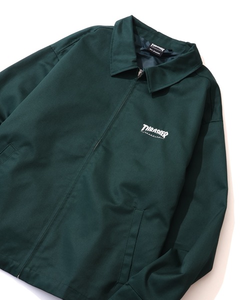 THRASHER(スラッシャー)の「【THRASHER/スラッシャー】T/Cツイル ジップアップブルゾン(ブルゾン・メンズ・ベージュ/ダークグリーン/ブラック・M/L/XL)」の16枚目の写真