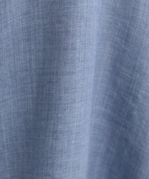 SHOO・LA・RUE（シューラルー）の「【S-LL】インせず着られる デニムライク前開きブラウス（シャツ/ブラウス・レディース・ブルー/ブルー系その他・04/03/02/01）」の6枚目の写真