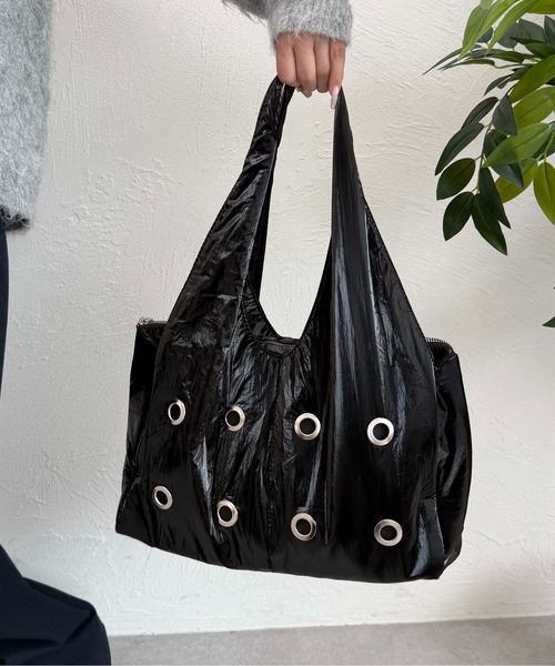 sedacle（セダクル）の「アイレットハンドバッグ（ハンドバッグ・レディース・シルバー/ブラック・FREE）」の9枚目の写真