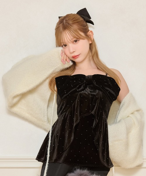 シャギーニットボレロ（カーディガン/ボレロ）｜apres jour（アプレ