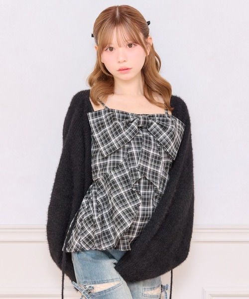 apres jour デザインワンピース ニットボレロ 2点セット エニィスィス オオキイサイズ ANY SIS L 【2SET】ニット ボレロ