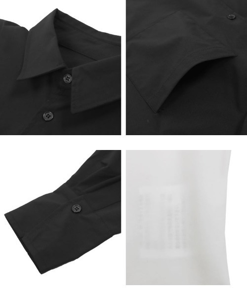 KOBE LETTUCE（コウベレタス）の「クロップドシャツ（シャツ/ブラウス・レディース・オフホワイト/ブラック/ブラウン・M）」の7枚目の写真