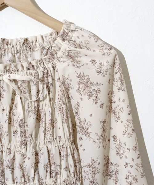 flower（フラワー）の「スウィートブルームワンピース（ワンピース・レディース・アイボリー/ブラウン・FREE）」の8枚目の写真