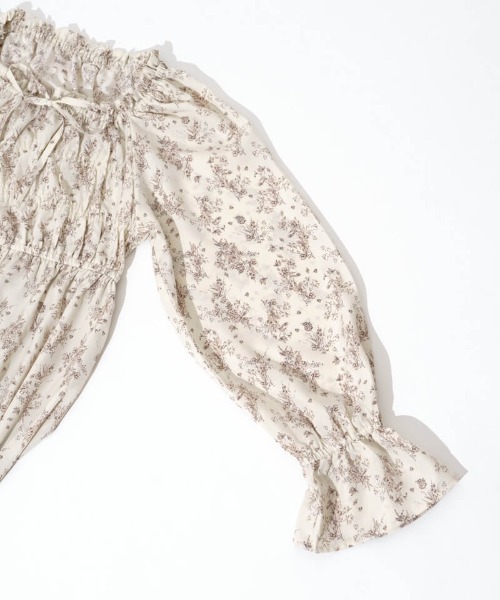 flower（フラワー）の「スウィートブルームワンピース（ワンピース・レディース・アイボリー/ブラウン・FREE）」の10枚目の写真