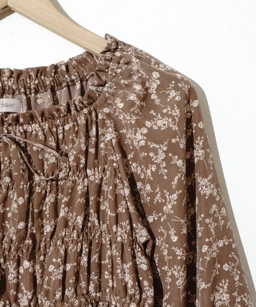 flower（フラワー）の「スウィートブルームワンピース（ワンピース・レディース・アイボリー/ブラウン・FREE）」の18枚目の写真