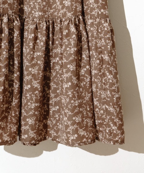 flower（フラワー）の「スウィートブルームワンピース（ワンピース・レディース・アイボリー/ブラウン・FREE）」の20枚目の写真