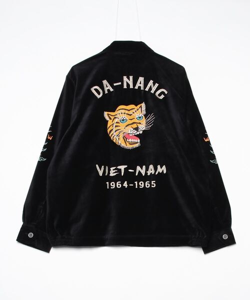 セール】HOUSTON / COTTON VELVETEEN VIETNAM JACKET TIGER・MAP