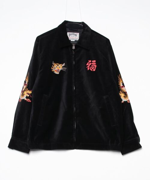 セール】HOUSTON / COTTON VELVETEEN VIETNAM JACKET TIGER・MAP