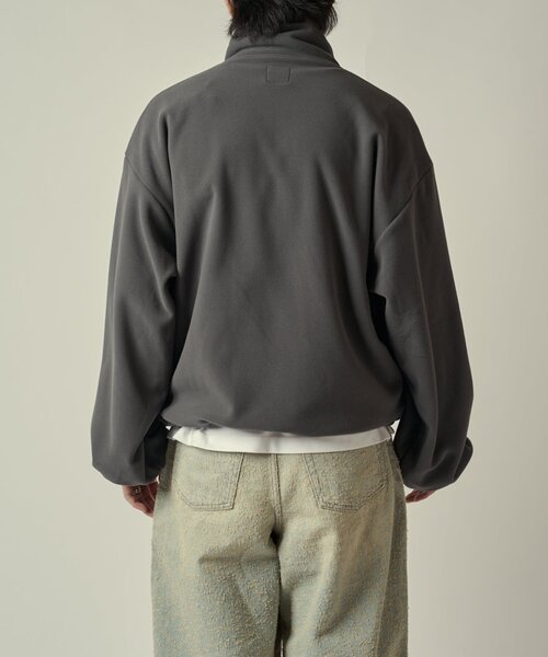 Lui's（ルイス）の「ポーラテックフリースブルゾン（ブルゾン・メンズ・グレー/ブラック・S/M）」の3枚目の写真