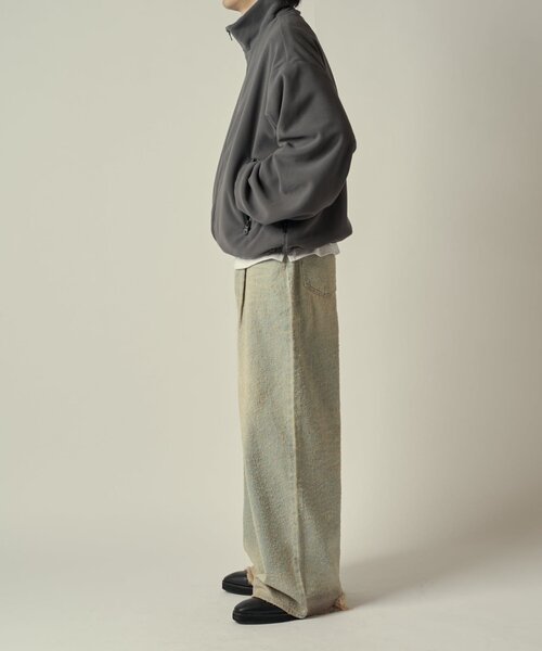 Lui's（ルイス）の「ポーラテックフリースブルゾン（ブルゾン・メンズ・グレー/ブラック・S/M）」の6枚目の写真