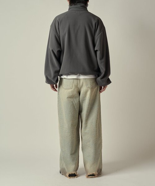 Lui's（ルイス）の「ポーラテックフリースブルゾン（ブルゾン・メンズ・グレー/ブラック・S/M）」の7枚目の写真