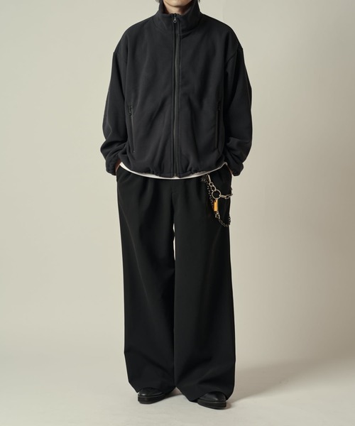 Lui's（ルイス）の「ポーラテックフリースブルゾン（ブルゾン・メンズ・グレー/ブラック・S/M）」の11枚目の写真