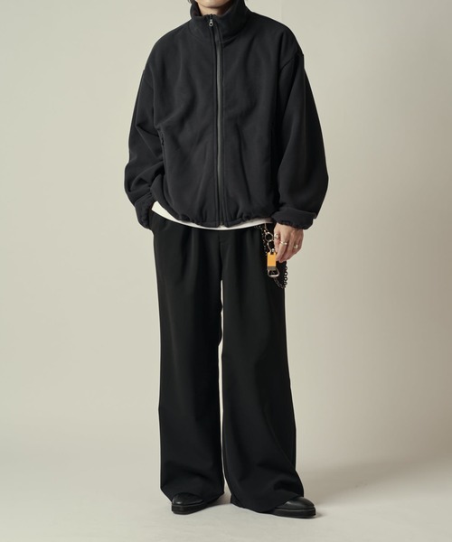 Lui's（ルイス）の「ポーラテックフリースブルゾン（ブルゾン・メンズ・グレー/ブラック・S/M）」の12枚目の写真