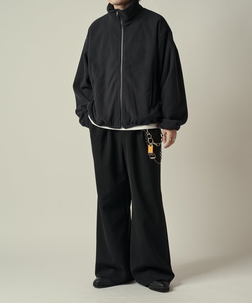 Lui's（ルイス）の「ポーラテックフリースブルゾン（ブルゾン・メンズ・グレー/ブラック・S/M）」の13枚目の写真