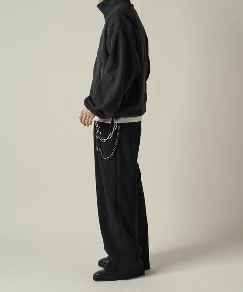 Lui's（ルイス）の「ポーラテックフリースブルゾン（ブルゾン・メンズ・グレー/ブラック・S/M）」の14枚目の写真