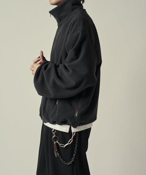 Lui's（ルイス）の「ポーラテックフリースブルゾン（ブルゾン・メンズ・グレー/ブラック・S/M）」の9枚目の写真