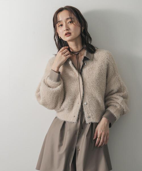 一部WEB限定カラー』ラメシャギークロップドカーディガン