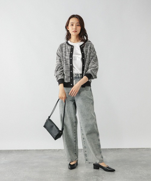 セール】ツイードライク2WAYカーディガン/598015（カーディガン/ボレロ