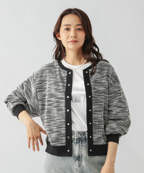 GLOBAL WORK(グローバルワーク)の「ツイードライク2WAYカーディガン/598015(カーディガン/ボレロ・レディース・グレー/ブラック・LARGE/MEDIUM)」の21枚目の写真