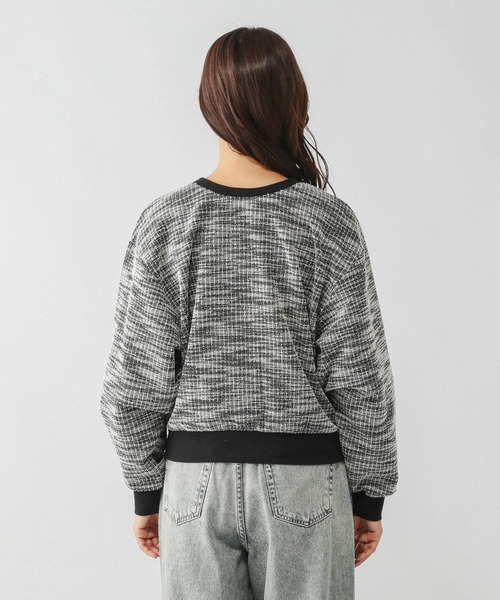 GLOBAL WORK(グローバルワーク)の「ツイードライク2WAYカーディガン/598015(カーディガン/ボレロ・レディース・グレー/ブラック・LARGE/MEDIUM)」の10枚目の写真