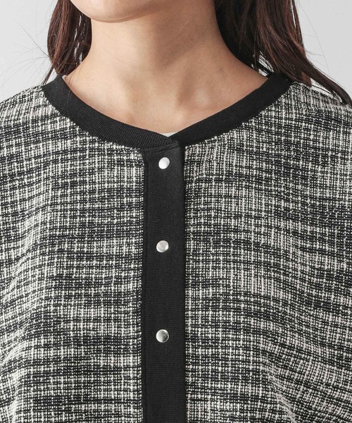 GLOBAL WORK(グローバルワーク)の「ツイードライク2WAYカーディガン/598015(カーディガン/ボレロ・レディース・グレー/ブラック・LARGE/MEDIUM)」の13枚目の写真
