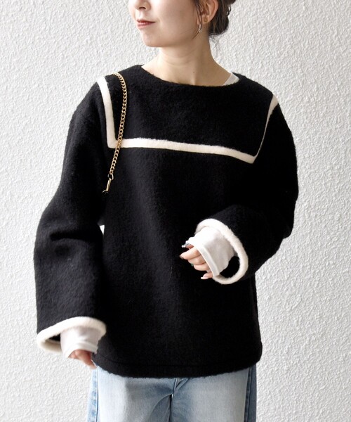 【タイ限定】ブルーアーカイブ BEARHOUSEコラボ【セイヤ】フルセット SHIPS any: バイカラー セーラー デザイン プルオーバー（T