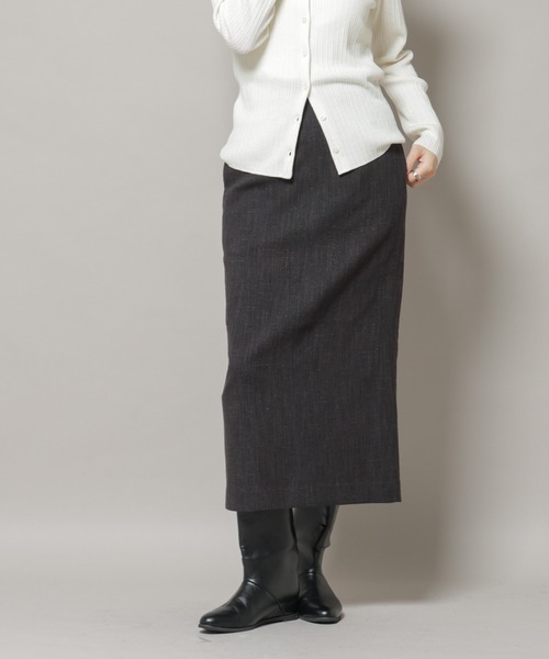 NANO universe（ナノユニバース）の「ツイードタイトスカート(セットアップ可)（スカート・レディース・ブラウン/チャコール・S/M）」の10枚目の写真