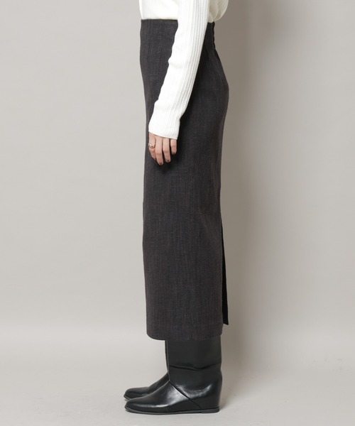 NANO universe（ナノユニバース）の「ツイードタイトスカート(セットアップ可)（スカート・レディース・ブラウン/チャコール・S/M）」の18枚目の写真