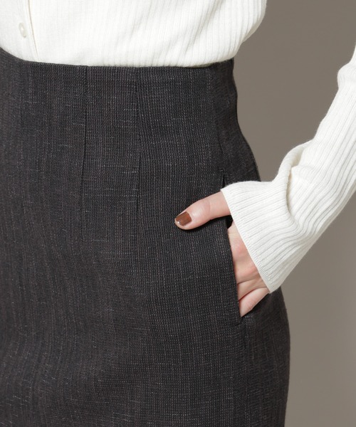 NANO universe（ナノユニバース）の「ツイードタイトスカート(セットアップ可)（スカート・レディース・ブラウン/チャコール・S/M）」の22枚目の写真