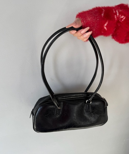 SANSeLF（サンセルフ）の「【SANSeLF】スクエアフォルムコンパクトバッグ saa25a097（ハンドバッグ・レディース・シルバー/ブラック・FREE）」の6枚目の写真