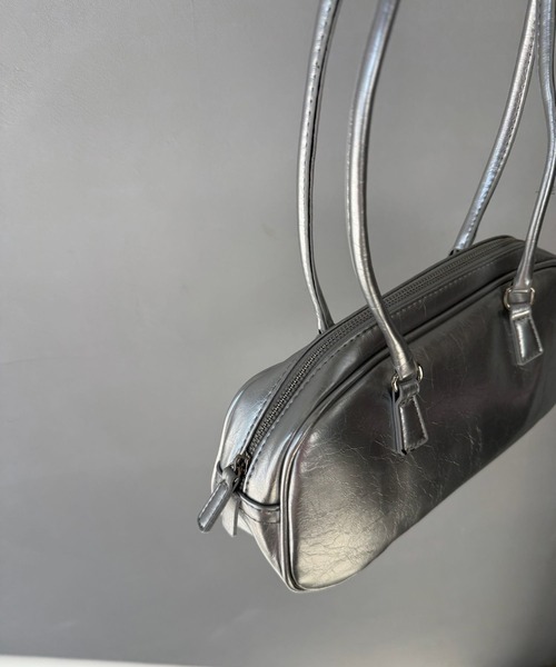 SANSeLF（サンセルフ）の「【SANSeLF】スクエアフォルムコンパクトバッグ saa25a097（ハンドバッグ・レディース・シルバー/ブラック・FREE）」の13枚目の写真