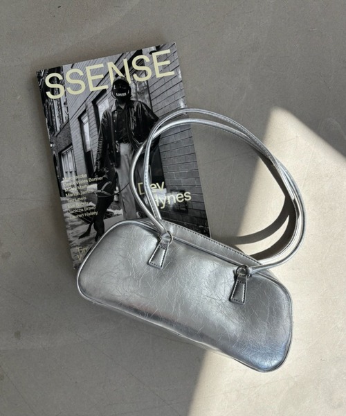 SANSeLF（サンセルフ）の「【SANSeLF】スクエアフォルムコンパクトバッグ saa25a097（ハンドバッグ・レディース・シルバー/ブラック・FREE）」の18枚目の写真