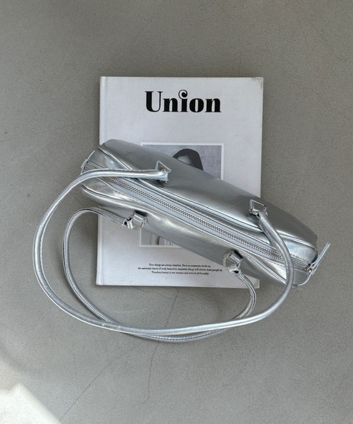 SANSeLF（サンセルフ）の「【SANSeLF】スクエアフォルムコンパクトバッグ saa25a097（ハンドバッグ・レディース・シルバー/ブラック・FREE）」の16枚目の写真