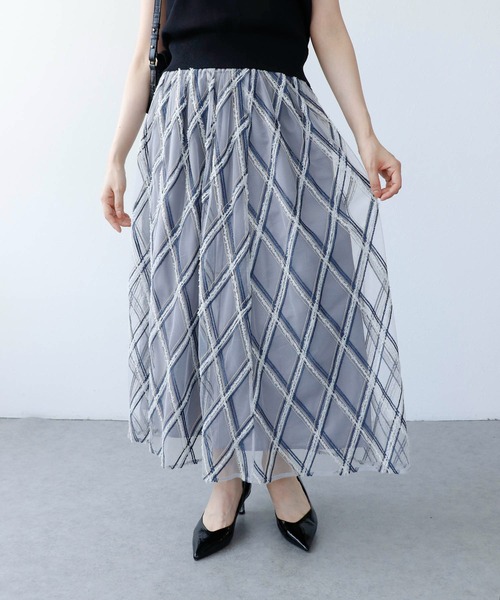 Cepica（セピカ）の「シアージャガードスカート（スカート・レディース・ブラック/グレー・FREE）」の2枚目の写真