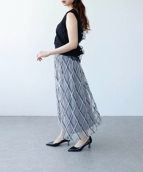 Cepica（セピカ）の「シアージャガードスカート（スカート・レディース・ブラック/グレー・FREE）」の8枚目の写真