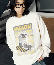PUBLUX | VISION STREET WEAR/ヴィジョンストリートウェアー 別注DOG PHOTO SWEAT(限定展開)(スウェット)